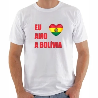 Camiseta Eu Amo a Bolívia