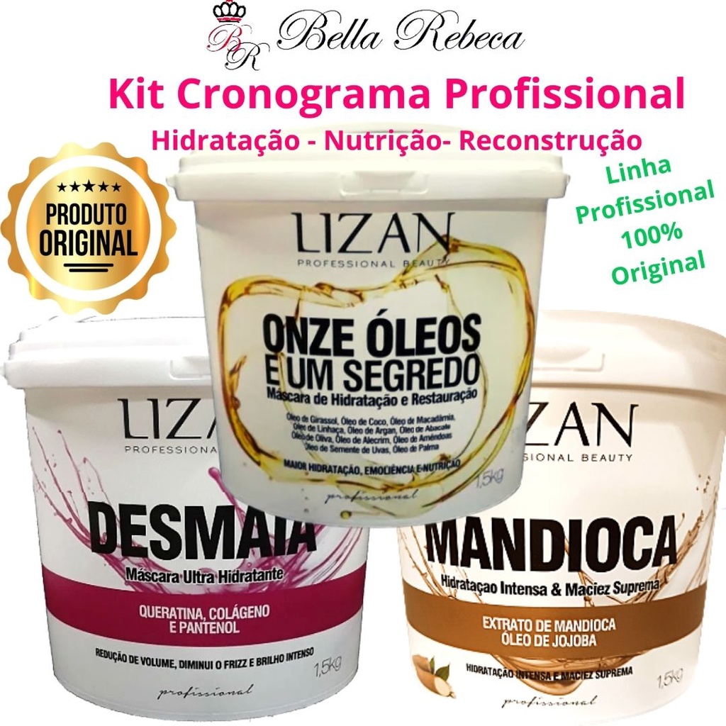 Kit Cronograma - Emoliente Hidratação, Nutrição e Reconstrução - Keauty  Professional: Escrevendo história em fios~