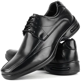 Kit 2 Pares de Sapato Social Masculino Ortopédico Confort + Carteira