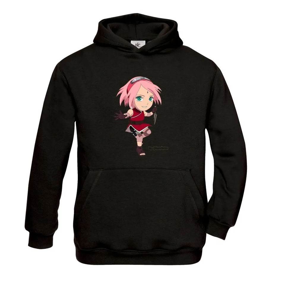 Moletom Unissex Canguru Blusa de Frio Personagens Anime Naruto