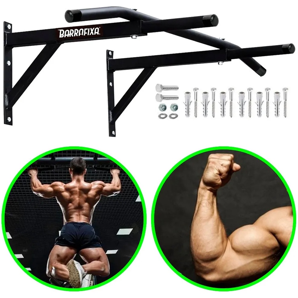 Barra Fixa Parede Crossfit Pull-up Chin-up Tríceps Paralelas