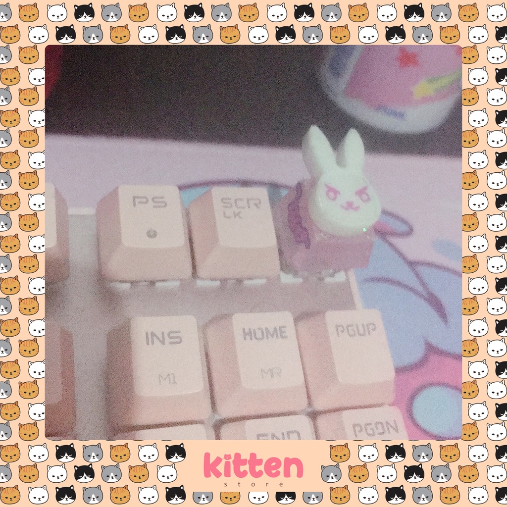 Keycap para teclado mecânico bunny Dva overwatch | Shopee Brasil