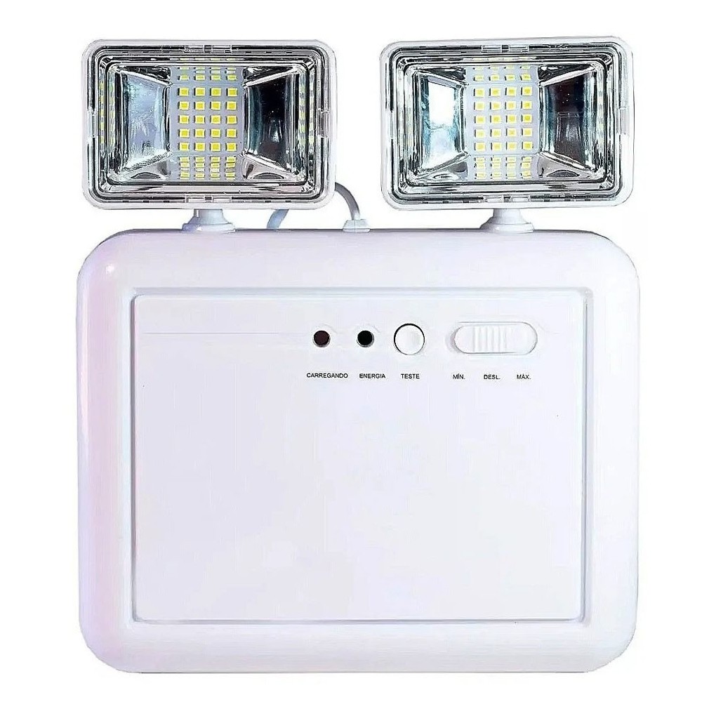 Luminaria De Emergencia 2 Farois Lampada Led Recarregavel Shopee Brasil