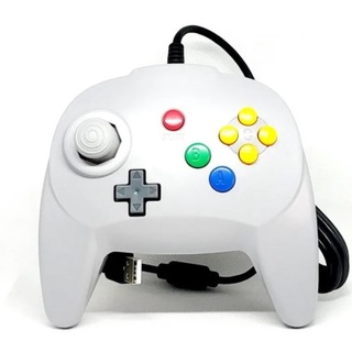 Controle de Nintendo 64 - USB - PC - EMULADOR - CORES COR:Verde Translúcido  - RHALSTORE - Jogos, Eletrônicos e Informática