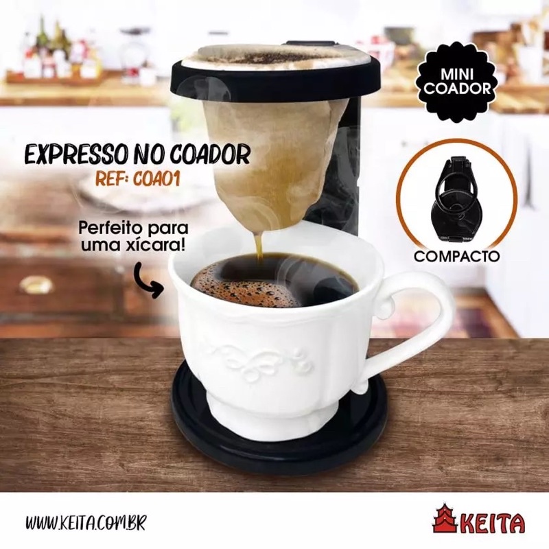 Mini coador de café expresso | Shopee Brasil