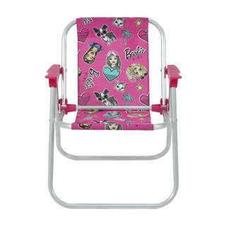 Cadeira de Praia Camping Dobravel Infantil em Aluminio Barbie 025210 Bel fix