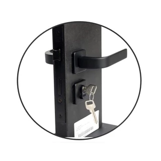 Fechadura Para Porta Quarto Sala Externa Modena Preto Mgm