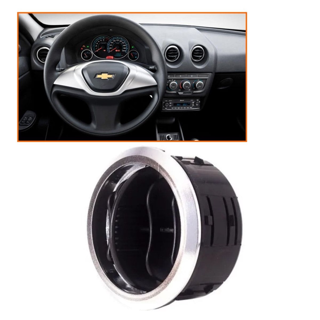 Difusor De Ar Celta 2007 A 2015 Cromado C/textura E Suporte | Shopee Brasil