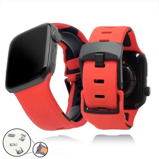 TTUC Assistir acessórios para Apple Watchbands 44mm 42mm 40mm 38mm série 7  6 5 4 3 2 1 Se Assistir pulseiras (Color : Glamour Red-Black, Size : 38mm)