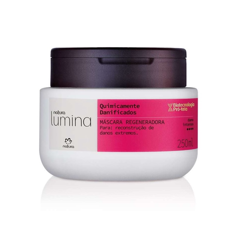 Linha Lumina Cabelos Quimicamente Danificados Natura: Shampoo,  Condicionador, Máscara Regeneradora ou Sérum Regenerador | Shopee Brasil