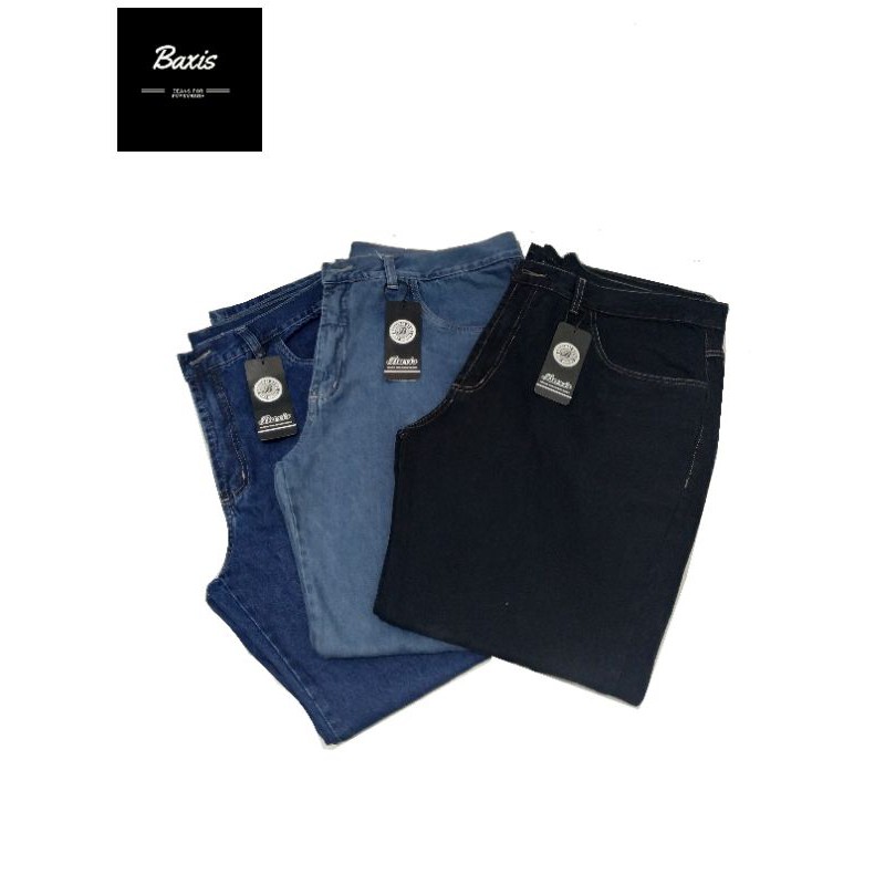 Kit 3 Calças Jeans Masculina Trabalho 100% Algodão Mzoco