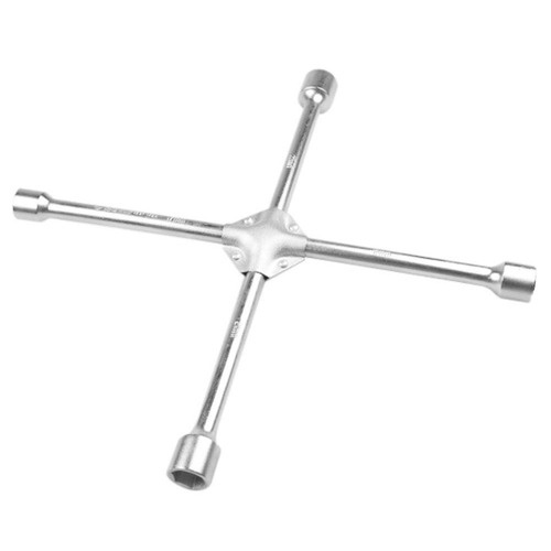 AERZETIX Clé Démonte Roue En Croix 4 Tailles 17/19/21/23mm - Acier Forgé Longueur 355mm - Pour Démontage Pneus Voiture