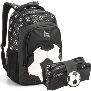 Mochila Infantil com Estojo Masculina para Passeio Escola