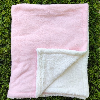 Cobertor para bebê 100 X 80 cm com lã de carneiro e tricoline estampado