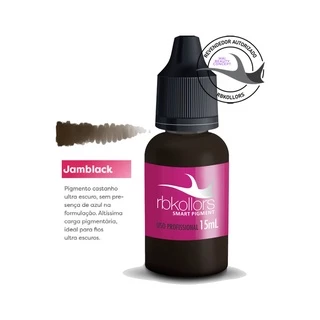 Pigmento Rb Kollors Jamblack - 15ml Para Micropigmentação De Sobrancelhas