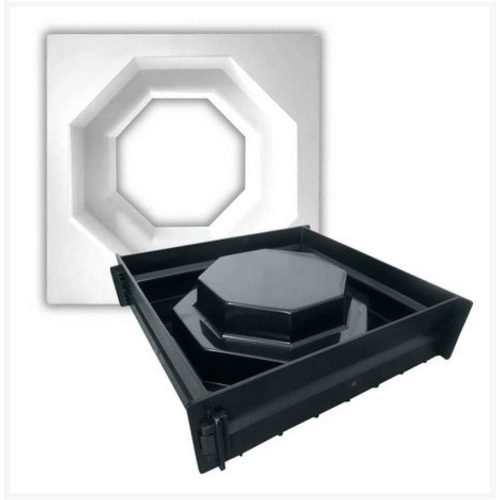 Forma Cobogo ABS 2mm Desmontável Gesso Cimento 30x30cm - Ref. 507 Árabe ...