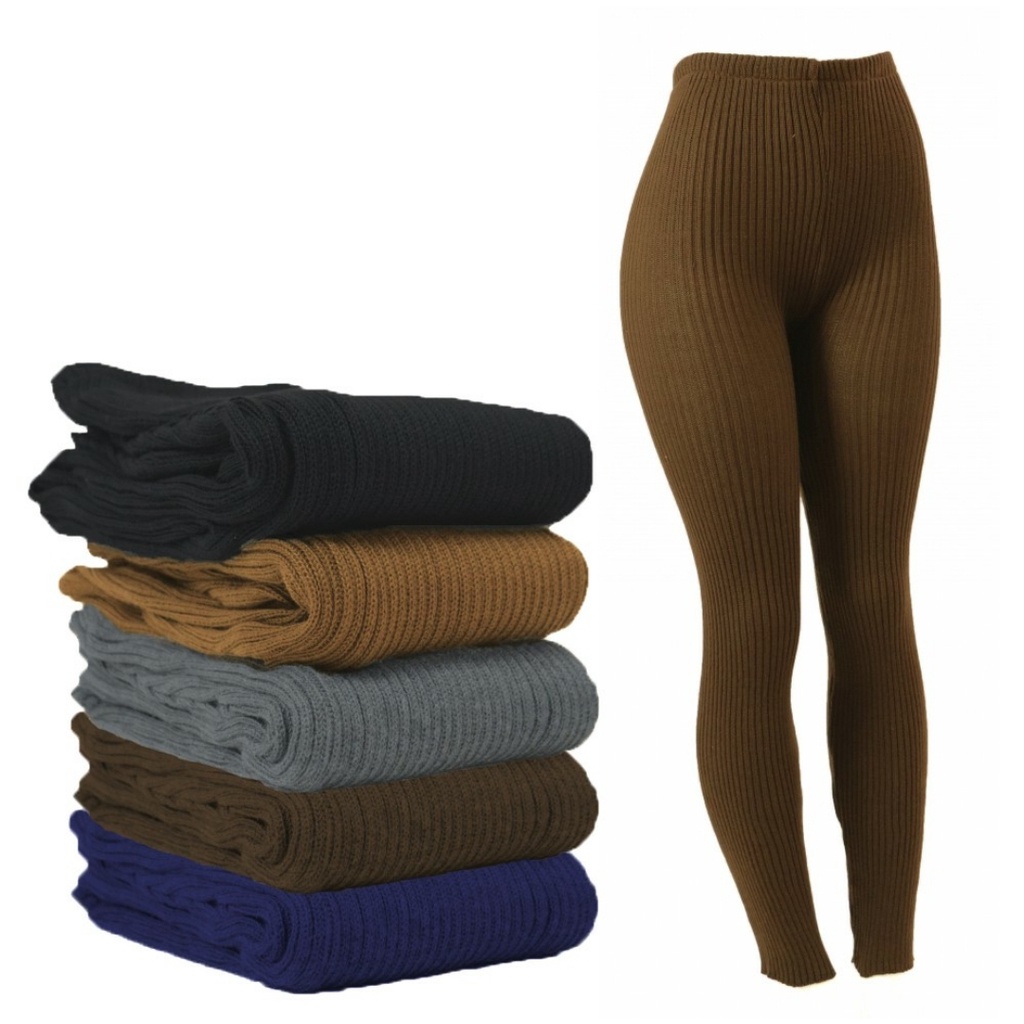 Calça fusô tricot lã segunda pele legging quentinha unissex