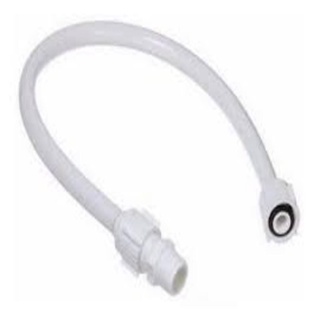 Kit 3 Engates Flexível Pvc Branco 50Cm