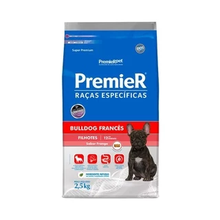 Ração Premier Raça Bulldog Francês Cães Filhotes 2,5KG