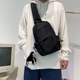 Bolsa De Mensageiro Peito Masculina Versão Coreana Da Ombro Selvagem casual hip-hop Estudante Mochila Feminina Marca Maré