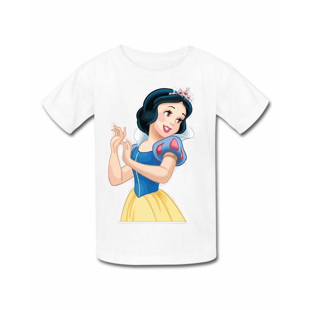 Camiseta Camisa Branca De Neve Desenho Princesa Menina 01 - jk