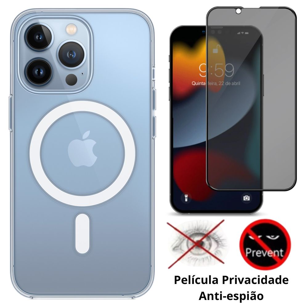 Capa para iPhone 14 / 14 Plus / 14 Pro / 14 Pro Max Magsafe Anti