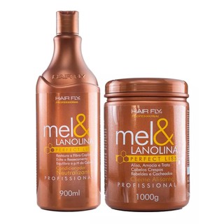 kit Alisante Mel E Lanolina Hair Fly +condicionador Neutralizante