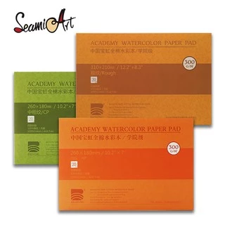 SeamiArt Baohong 100 % Algodão Almofada De Vedação De Papel Aquarelado 32K/16K 20folhas 300gsm