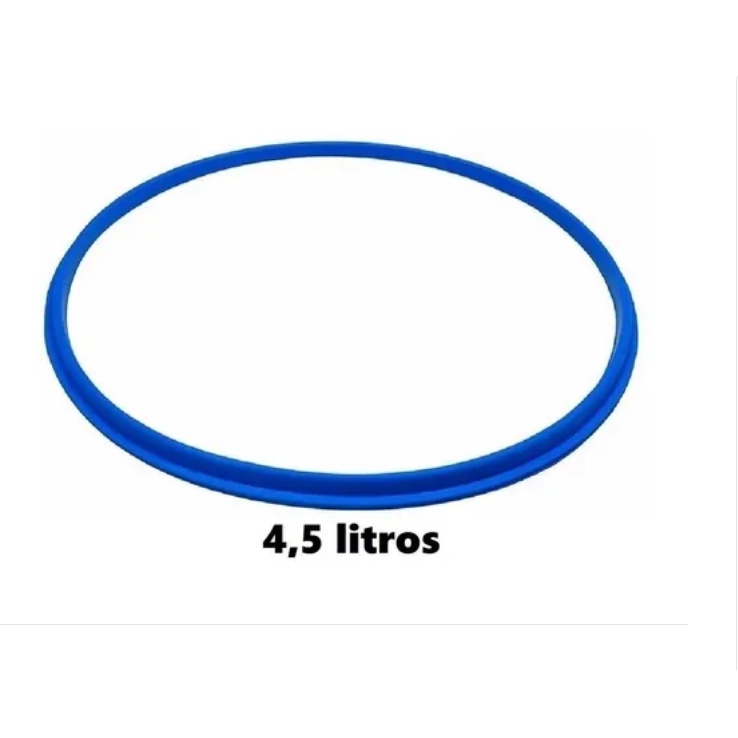 Borracha de Silicone Azul para Panela de Pressão Multiuso Clock 4,5/3 Litros, Globo 4,5/3Litros, Fortaleza 4,5/3Litros, Penedo 4,5/3litros, Rochedo 4,5/3litros