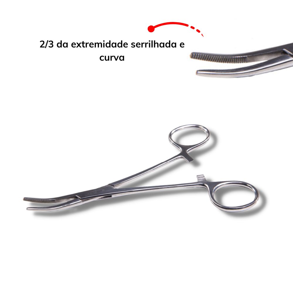 Pinça Cirúrgica Kelly Curva Weldon Aço Inoxidável | Shopee Brasil
