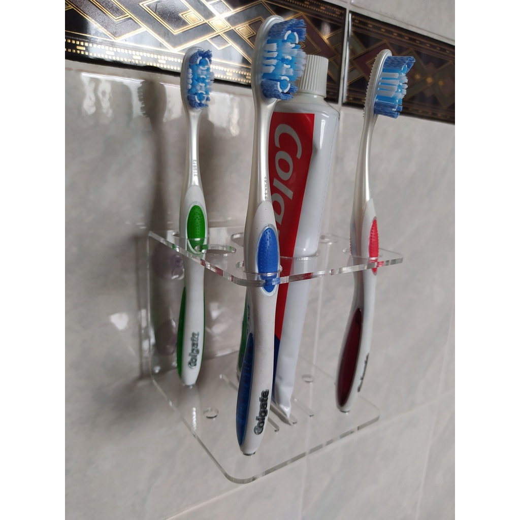 Suporte De Parede Para Escova De Dentes E Pasta, Porta Escova de Dentes ...