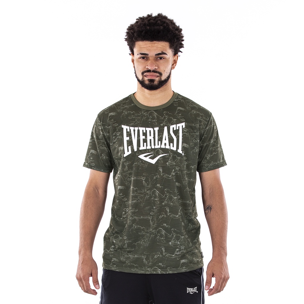 CAMISETA EVERLAST RAGLAN PRETO/VERDE