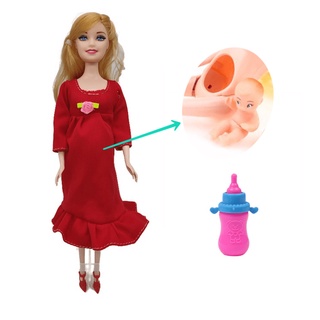 Casa de boneca Barbie grávida barbie kit Família Mamãe Grávida