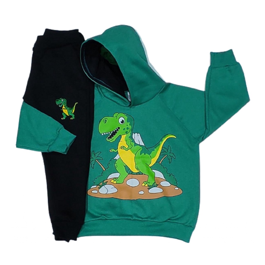 Conjunto moletom sale dinossauro