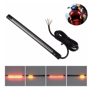 Lanterna Pisca 48 Led Fita Flexível Moto Pisca Luz Freio Custom Café Racer todos os modelos universal 12 v