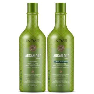 Kit Inoar Argan Oil System - Shampoo + Condicionador 1l