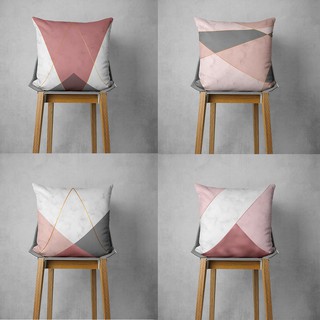 Kit 4 capas de almofadas marmorizado
