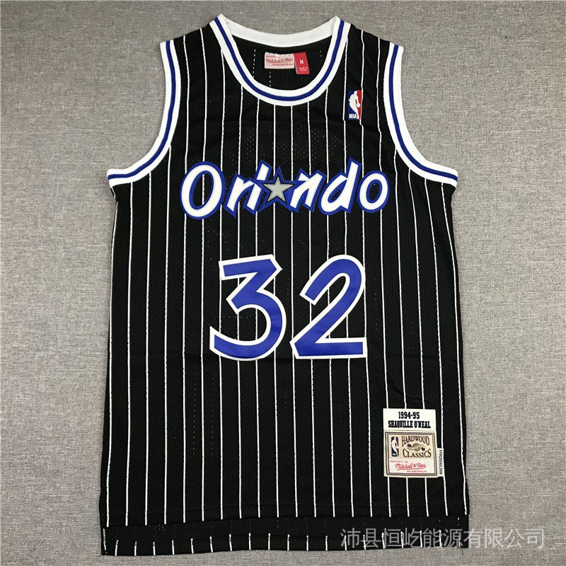 Camisa Nba Orlando Magic no . 32 O'Neal 2021 Temporada MN Série Black Stripe De Basquete kJfO
