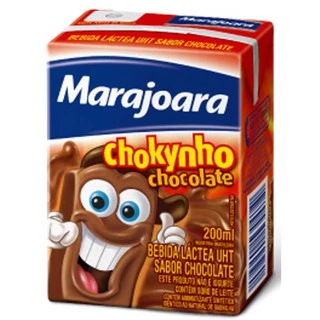 5 unidades Bebida Láctea sabor Chocolate Chokynho Marajoara 200ml