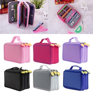 Estojo Box/Estojo Escolar/Estojo de lápis/Estojo com divisórias/Grande capacidade Com 3 Níveis E Zíper 52 canetas/esto