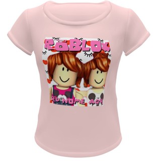 Camiseta blusa preta infantil roblox menina - Camiseta Infantil