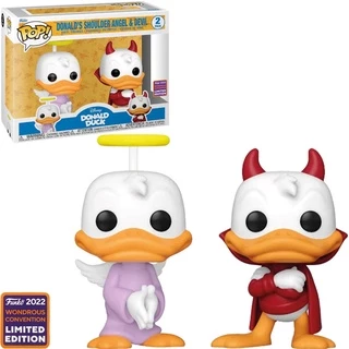 Funko Pop Disney Donald Duck - Donalds Shoulder Angel & Devil Novo Original 60806 em Oferta na Shopee