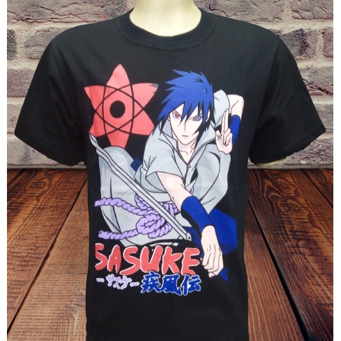 Camiseta blusa Manga Naruto Sasuke Uchiha