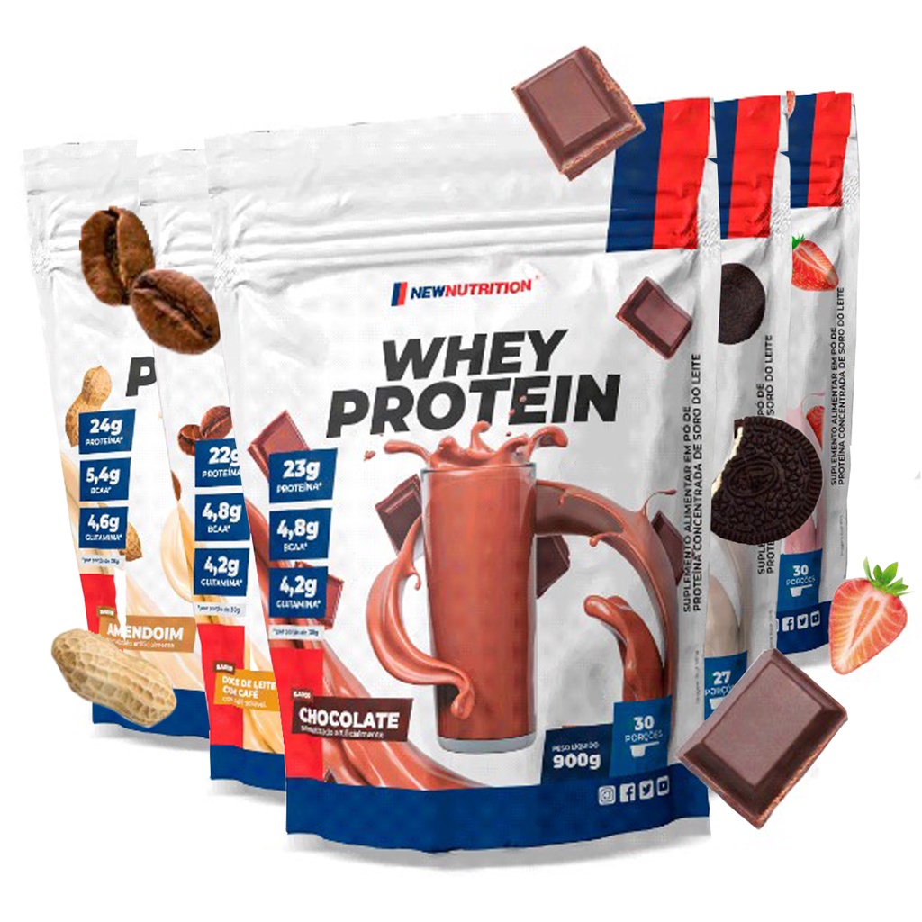 Whey Protein Concentrado (900g) – New Nutrition