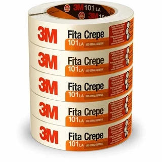 Fita Crepe Uso Geral 24 x 50M Pacote com 5 - 3M
