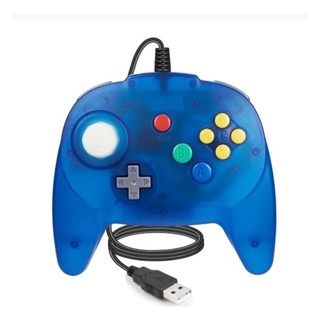 Controle de Nintendo 64 - USB - PC - EMULADOR - CORES COR:Verde Translúcido  - RHALSTORE - Jogos, Eletrônicos e Informática