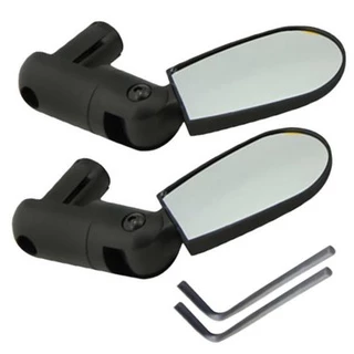 Kit Par de Espelho Retrovisor Bike Guidão Giratório 360Graus