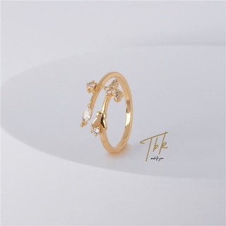 [Value Choice] TBK Oferta Especial Anel De Acessórios De Borboleta Zircônia Cubic Para Mulheres 26R