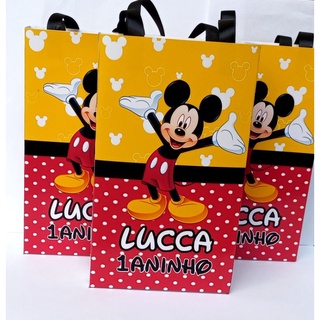 20 sacolinha surpresa personalizada Tema Mickey