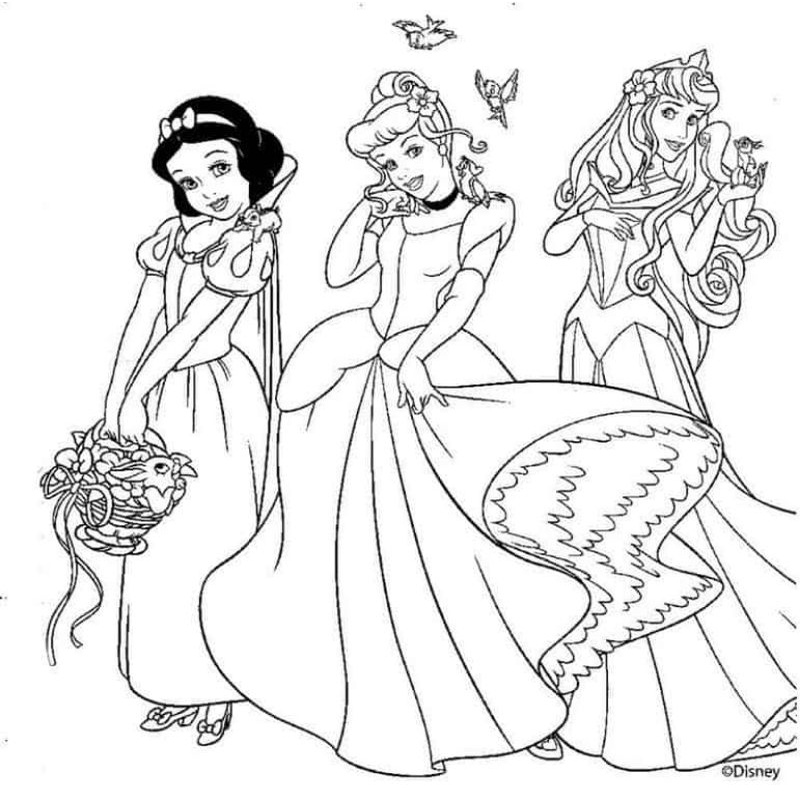 Desenho de Jovem princesa para Colorir - Colorir.com